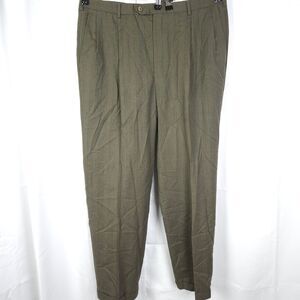 Christian Dior Monsieur Mens 36x31 Brownish Gray Pleated Cuffed Dress Pants
